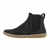 El Naturalista Damen Ankle Boots Coral, Frauen Stiefeletten,halbstiefel,Kurzstiefel,uebergangsschuhe,uebergangsstiefel,flach,Black,38 EU / 5 UK