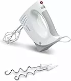 Bosch Handrührer MFQ3530, Handrührgerät, 2 Rührbesen, 2 Edelstahl-Knethaken,spülmaschinengeeignet, 5 Stufen, 450 W, weiß