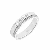 Calvin Klein Ring für Damen Kollektion MINIMAL LINEAR in Edelstahl verziert mit Kristallen - 35000200D