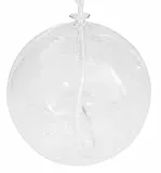 Öllampe runde Glasölampe Petroleumlampe mit Dochtführung aus klarem Glas zum hinstellen mit 3 mm Rundocht Tischlampe mundgeblasenes Kristallglas Durchmesser ca. 6 cm Höhe ca 5,6 cm