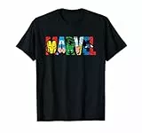 Marvel Logo Classic Avengers & Spider-Man Retro Comic Art T-Shirt