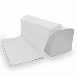 Defacto Papierhandtücher Handtuchpapier, extra weiche 4000 Stück Zick-Zack 25x23 cm Falthandtücher, Handtücher für Spender 2-Lagig, Weiß