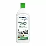 HEITMANN pure Glaskeramik- und Edelstahl Reiniger | 3-in-1 | Reinigung, Glanz und Pflege | 250 ml