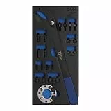 BGS 9696 | Werkstattwageneinlage 1/3: Nockenwellen-Gegenhaltewerkzeug-Satz | für VAG