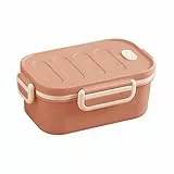 MerwDeeyt Kleine Brotdose Erwachsene Lunchbox mit Fächern, 1000ML Brotzeitbox Auslaufsicher Lunch Box Adult Brotbüchse für Männer Frauen, 2-Schicht Frühstücksbox Vesperdose Bento Box (Rosa)