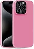 MyGadget Hülle kompatibel mit iPhone 15 Pro - robuste Silikon Schutzhülle TPU Case Slim Silikonhülle Back Cover Ultra Kratzfest Handyhülle matt Rosa