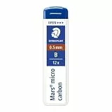 Staedler Minen Mars Micro Carbon, 0,5 mm, B, 3 Packungen à 12 Minen
