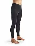 Icebreaker 100% Merinowolle Herren Base Layer - Everyday Leggings - 175 Ultralight Fabric Merino | Thermo Unterwäsche Männer Winter | Thermounterwäsche | Thermohose - Black/Monsoon, L