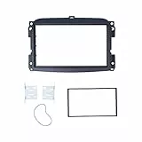 Akozon Autoradio Doppel 2 DIN ABS Rahmen Einbaurahmen Doppel DIN Autoradio Radioblende DVD Dash Installation Kit 2Din Radio Blende Rahmen für 500L 2012-2015