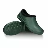 FUZZIO Leichte Clogs Damen, Komfortable Clogs Herren, Gartenschuhe Herren - Gartenclogs Gefüttert, Gartenschuhe Damen Gefüttert, Gummischuhe Geschlossen