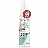 ReaVET Augenpflege, Tränenfleckenentferner für Hunde & Katzen 100ml - Löst Schnell & Sanft Tränenflecken, Tränenstein, Fleckenentferner I Spendet Feuchtigkeit, Beruhigt & Regeneriert