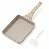 RIOVARM Antihaft Tamagoyaki Omelette Pfanne, Induktion Eierpfanne mit Granit Beschichtung, Kleine Bratpfanne ohne PFOA, Eierpochierpfanne für das Frühstück, Pfannkuchen Pfanne, Camping Pfanne