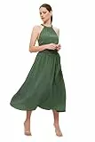 TRENDYOL Damen Khaki-gürtel-kleid Cocktail Dress, Khaki, 36 EU