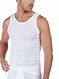 HUBER Herren De Luxe Achselshirt Unterhemd, Weiß (Weiss 0500), XL EU