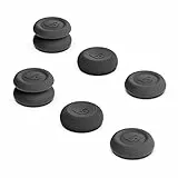 Skull & Co. Skin, CQC und FPS Daumengriff-Set Joystick-Kappe Analog-Stick-Kappe für Nintendo Switch Pro Controller & PS5 / PS4 / Slim/Pro Controller - Schwarz, 3 Paare(6Stk)