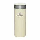 Stanley Aerolight Transit Thermobecher 0.47L - Hält 6 Stunden Heiß - Spülmaschinenfest - Kaffeebecher To Go Auslaufsicher - Kompatibel Mit Gängigen Pkw-Getränkehalterungen - Thermosflasche - Cream