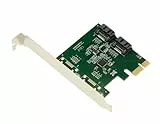 KALEA-INFORMATIQUE PCI Express PCIe 2X SATA 3 6G Controller-Karte. RAID 0 1 Span. Low- und High-Profile-Winkel mit ASM1061R Chipsatz.