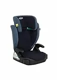 Graco Junior Maxi™ i-Size R129 Kindersitz, ca. 3,5 bis 12 Jahre (100 bis 150 cm), Kindersitzerhöhung, Kopfstütze höhenverstellbar, leicht, mit Getränkehalter, blau, Navy