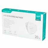 EUROPAPA® 20x FFP3 Weiss Masken Atemschutzmaske 5-Lagen Staubschutzmasken hygienisch einzelverpackt Stelle zertifiziert EN149:2001+A1:2009 Mundschutzmaske EU2016/425