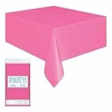 Kunststoff-Tischdecke - 2,74 m x 1,37 m - Dunkelrosa, Hot Pink