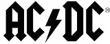 AC/DC Logo Aufkleber Sticker Angus Rock Metal Heavy ca. 16x7 cm schwarz