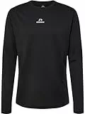 newline Men's nwlBEAT Poly LS Tee Blouse, Schwarz, L