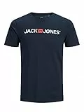 JACK & JONES Herren T-Shirt JJECorp Logo Tee 12137126 Navy Blazer, XL
