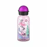 Emsa N30516 Kids Tritan Trinkflasche, Fassungsvermögen: 0,4 Liter, 100% sicher/praktisch/hygienisch/dicht, cleverer Trinkverschluss, robust, Design: Mermaids