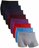 YOULEHE Boxershorts Herren 8er Pack Männer Unterwäsche Bambusfaser Unterhosen Men Retroshorts Boxer (8er Pack-Mehrfarbig, L)