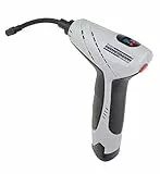 Brüder Mannesmann Akku-Luftpumpe, 12 V, tragbarer Kompressor mit LED-Licht, kabellos, 125 PSI, für Auto, Fahrrad und Ball, inkl. 3 Adaptern, Zigarettenanzünderadapter und Netzgerät | M17200