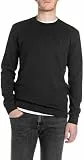 Replay Herren Langarmshirt aus Baumwolle, Schwarz (Black), L