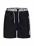 JACK & JONES Aruba Swim Shorts Herren Badehose, Farbe:Black Beauty, Größe:M