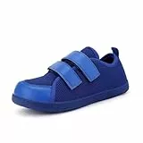 GemChve Kinder Barfußschuhe Breite Barfussschuhe Jungen Mädchen Minimalistische Hausschuhe Outdoor Traillaufschuhe Walking Schuhe Strandschuhe Blue 32 EU