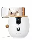 Furbo Mini 360º NEW Pet Camera: Home Security Camera w/Barking/Meowing Alerts, Rotating Pet Treat Dispenser w/Phone App, Smart Indoor Cam with 2-Way Speaker & Night Vision (No Subscription Required)