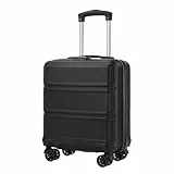 KONO Handgepäck Koffer 55x40x20 cm, Leichter Hartschalenkoffer aus ABS+PC mit TSA-Schloss, 360° Doppelrollen und YKK-Reißverschluss, Kabinenkoffer für Ryanair, easyJet und Vueling
