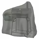 tepro Universal Abdeckhaube für Smoker mittel, Farbe anthrazit, aus strapazierfähigem Polyester, Maße ca. 125,7 cm x 73,7 cm x 119,4 cm