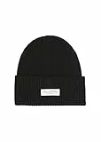Marc O'Polo Damen Strickmütze aus Bio-Baumwolle Beanie, Schwarz (Black), One Size