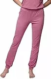 greenjama Damen Jersey-Hose, GOTS-Zertifiziert Pyjamaunterteil, Grape, 40