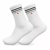HUKUMA Lieblingsmensch Geschenk Socken,Beste Freundin Geschenke Geburtstag,Geschenkideen für Freundin Partner Frauen, Valentinstag Muttertag Socken,Tennissocken mit Herz Hinten