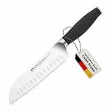 GROSSMAN® 369VN - Verbena | Santoku Messer 30,5 cm | Ultrascharfer Küchenmesser | Deutschem Edelstahl Klinge 16,3 cm | mit Ergonomischen Griff 14,2 cm (199 Gramm)