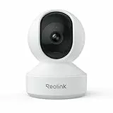 Reolink 3K Überwachungskamera Innen WLAN Schwenkbar, Home und Baby Monitor mit Personen-/Haustier-/Baby-Schreierkennung, Auto-Tracking, 2,4/5GHz WiFi IP Kamera Indoor, 5MP IR-Nachtsicht, E1 Pro