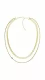 Tommy Hilfiger Jewelry Doppelte Ketten-Halskette für Damen in Gelbgold - 2780980