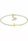 Elli Armband Damen Kreuz Glaube in 925 Sterling Silber rosévergoldet