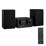 MEDION P85003 Micro Audio System Kompaktanlage (Internetradio, DAB+, PLL UKW Radio, Bluetooth, USB Anschluss, AUX, 2x150 W)