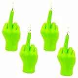 NAVESO 4 Stück Mittelfinger Kerze, Stinkefinger Kerze, Aromatherapie Räucherstäbchen, Mittelfinger Kerzen, Mittelfinger Geschenk, Lustige Duftkerzen Geschenkset für Haus, Schlafzimmer, Urlaubsbedarf