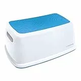 Dreambaby Easy Up Premium Tritthocker für Kinder und Erwachsene, belastbar bis zu 120 kg, Badezimmer, Unabhängigkeit, rutschfeste Oberfläche, strukturierte Oberfläche, rutschfeste Unterseite, Blau