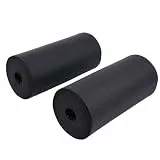 Vibsky Schwarze Schaumstoffrollen für Beincurlungs- und Inversionstische, für 20–22 mm Rohre, Polsterung für Heim-Fitnessgeräte