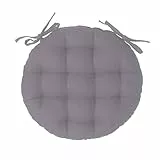 Sitzauflage aus Grauer Baumwolle D 38 cm - Grau - Atmosphera créateur d'intérieur
