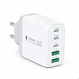 5 in 1 USB C Schnellladegerät Netzteil Mit QC&PD 3.0, Mehrfachstecker Handy Ladegerät Kompatibel Mit iPhone 16/15/14/13/12/Pro Max/Samsung/Google/Tablet Handys