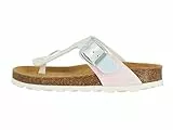 Lurchi 95L7003006 Schiebe-Sandalen, Silver-Multi, 33 EU